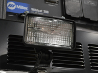 halogen work lights mounted on a service truck