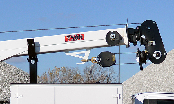 service truck IMT 22' 7500# Telescopic Crane