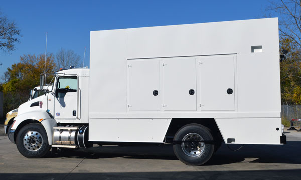 refurbished lube truck with new chassis