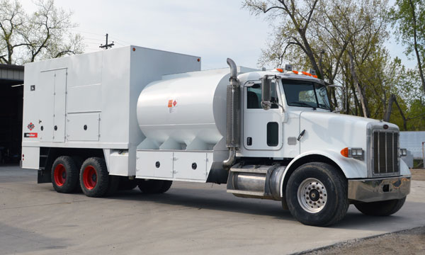 used peterbilt fuel lube truck