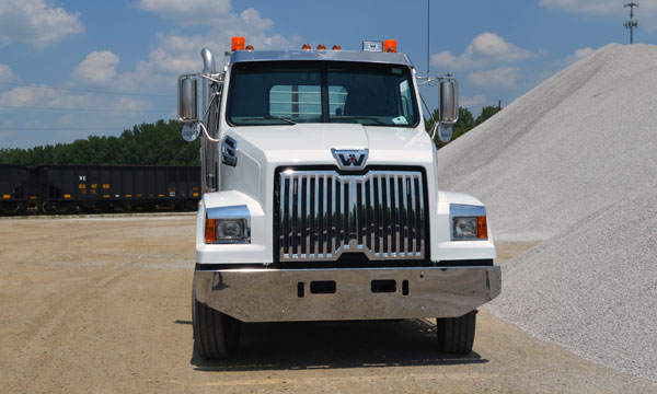 western star service truck with crane and compressor